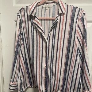 Eden & Olivia Multicolor Striped Shirt